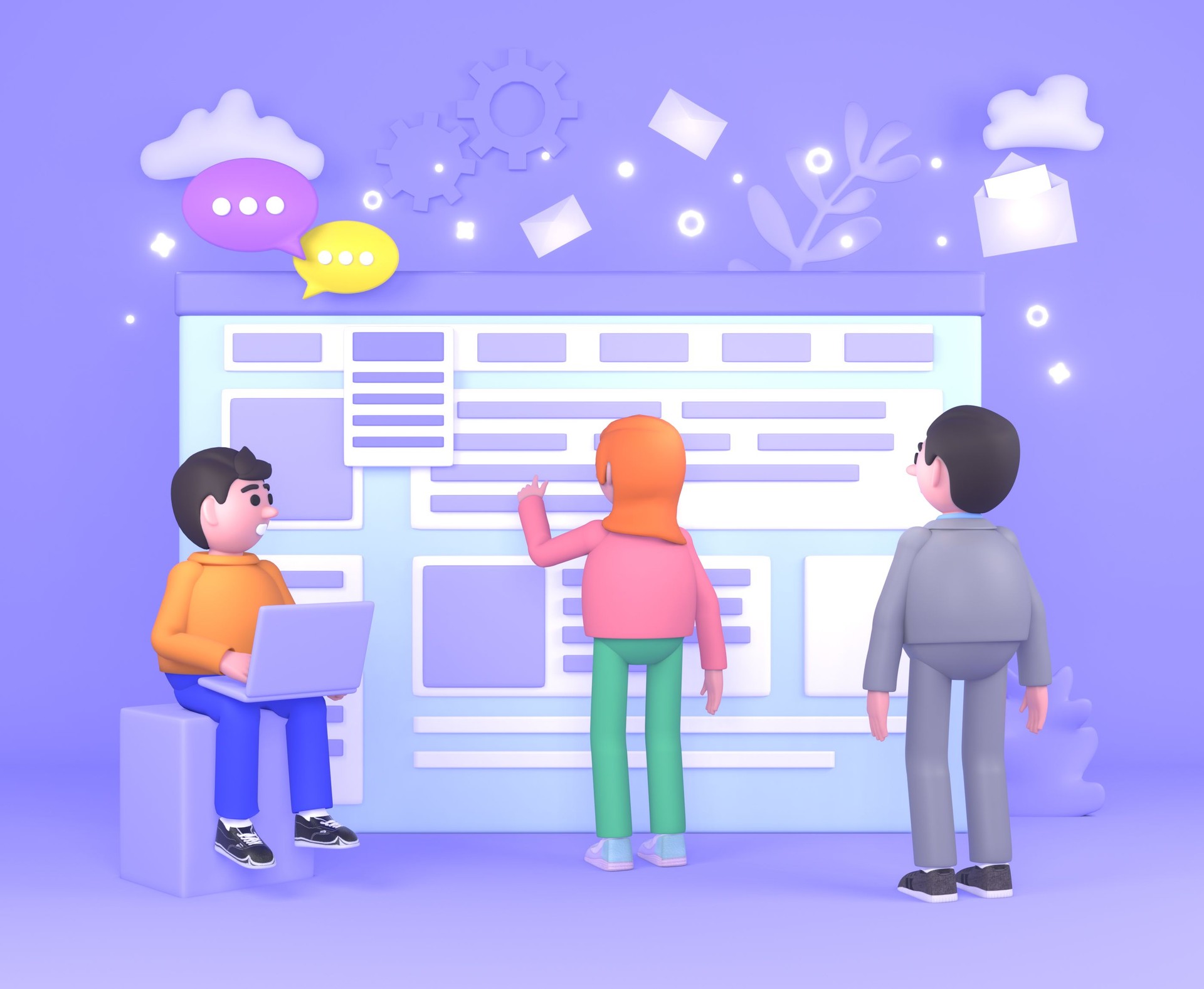Web application or website development